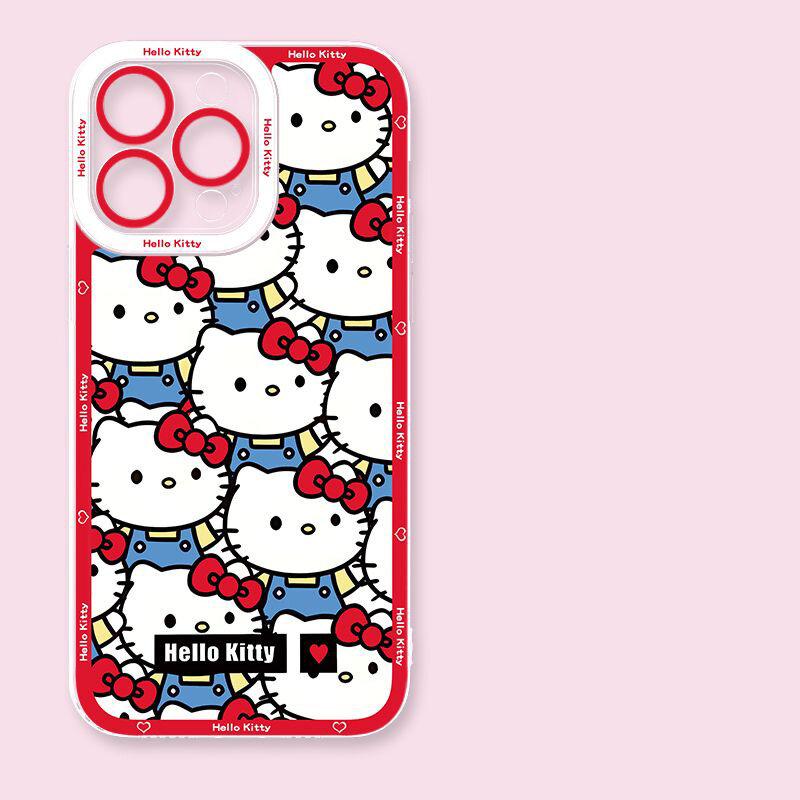 Cute Hello Kitty Transparent Casing For Xiaomi Redmi Note 15 Pro 15C 5G 14C Note 14 13 12 Pro Plus 13C 12C A5 5G 4G Case Cover