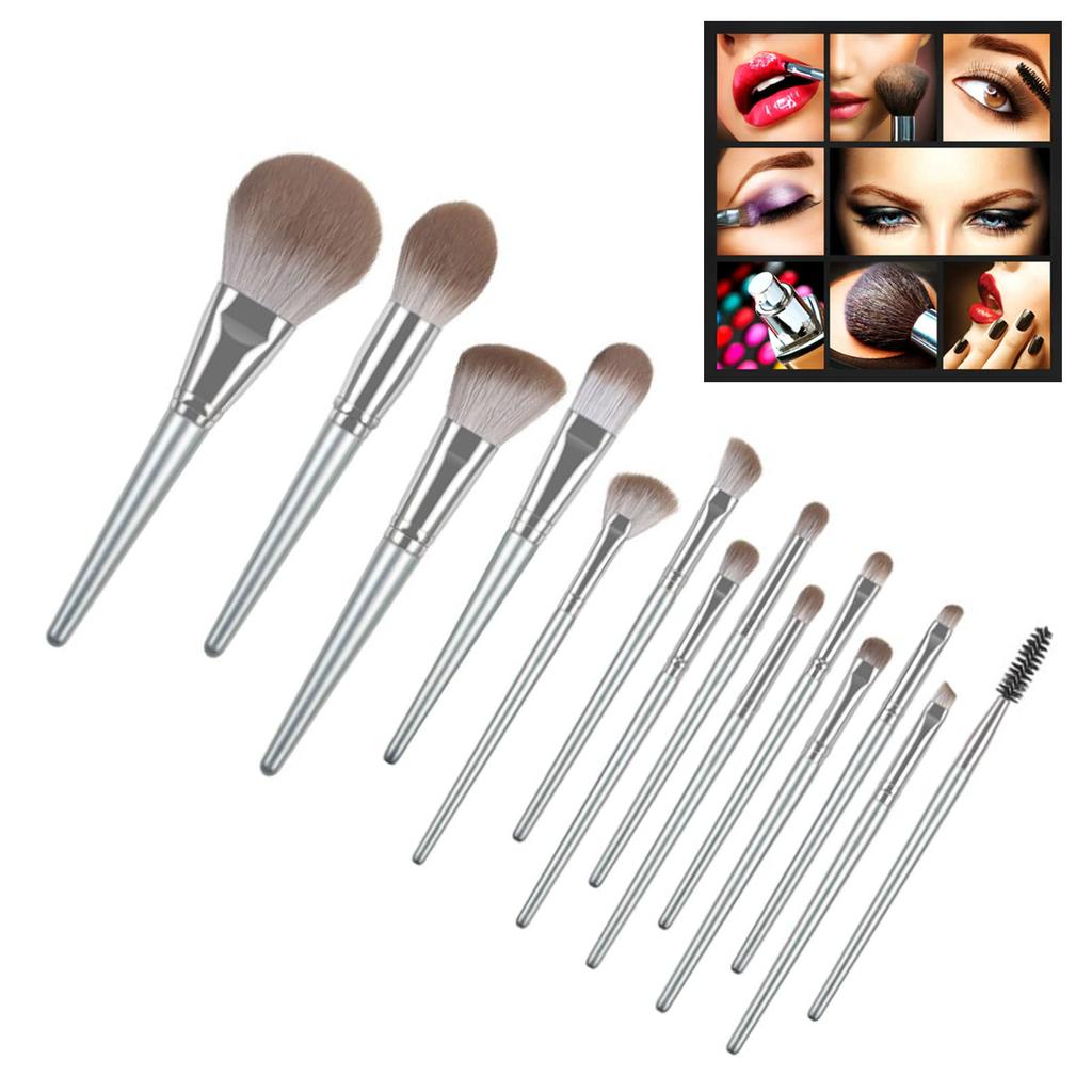 14pcs Makeup Brushes Set Handcrafted Soft Bristles Cosmetic Makeup Brush Set with Firm Brush Handle