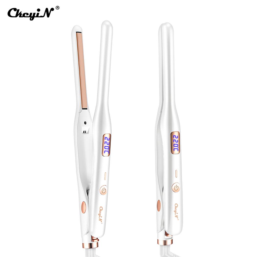 

Выпрямитель для волос CkeyiN 10 мм Профессиональная прямая доска для волос Керамическое глазурованное покрытие 13 уровней температуры Домашний DIY для мужчин и женщин