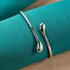Silver Water Drop Adjustable Bracelet Bangles For Women Fashion Jewelry