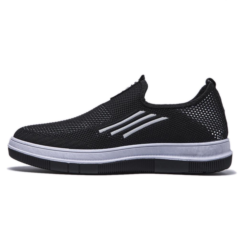 Men's shoes summer new mesh shoes thin hollow sports casual shoes fashion versatile breathable one pedal flying woven shoes