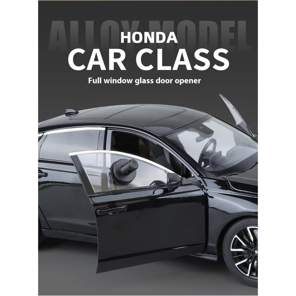 1/18 Scale HONDA ACCORD Eleventh Large Alloy Metal Diecasts Model Car Sound and Light Children's Toy Collectible Birthday Gift for Boy