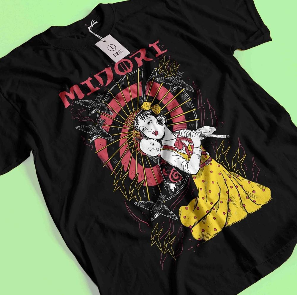 

Midori The Camellia Giel T-shirt Shojo Tsubaki Suehiro Maruo Anime Tee All Size 4XL