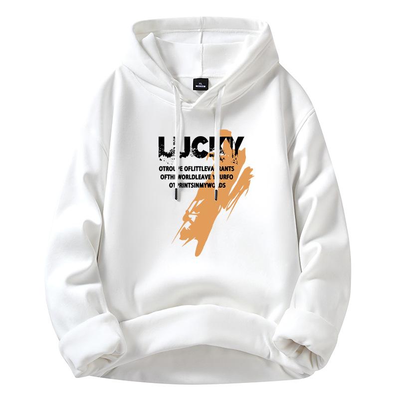 

Утепленный свитер с капюшоном мужской осенне-зимний новый хлопковый пара моделей утолщенная свободная мужская куртка 5XL: recommended 200-110kg