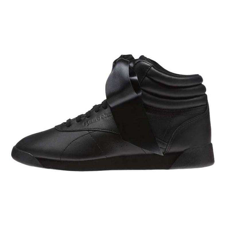 Reebok Freestyle Hi Fashion Comfort High-Top Casual Skate Shoes, Women's Black CM8904