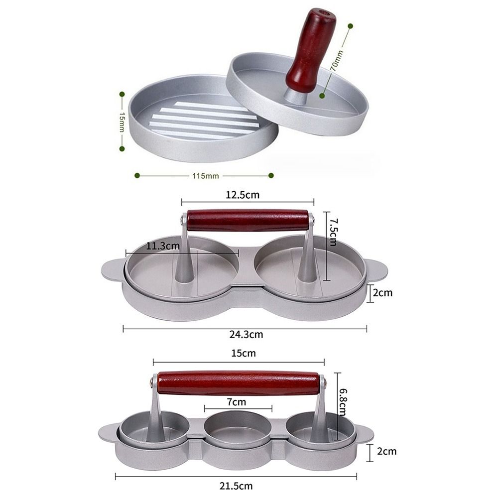Round Manual Meat Pie Press Mold Creative Patties Maker Hamburger Patty Maker Mold  Barbecue