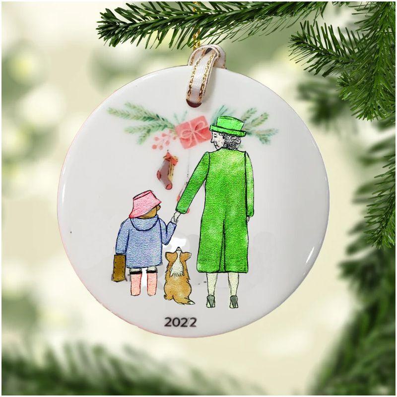 And Bear Queen Christmas Tree Pendant Holiday Souvenir Decorative