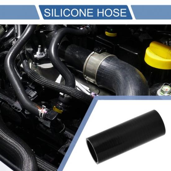 

1 Pcs 40mm 157 ID 127mm 5 Length 0 Degrees Black Car Silicone Hose