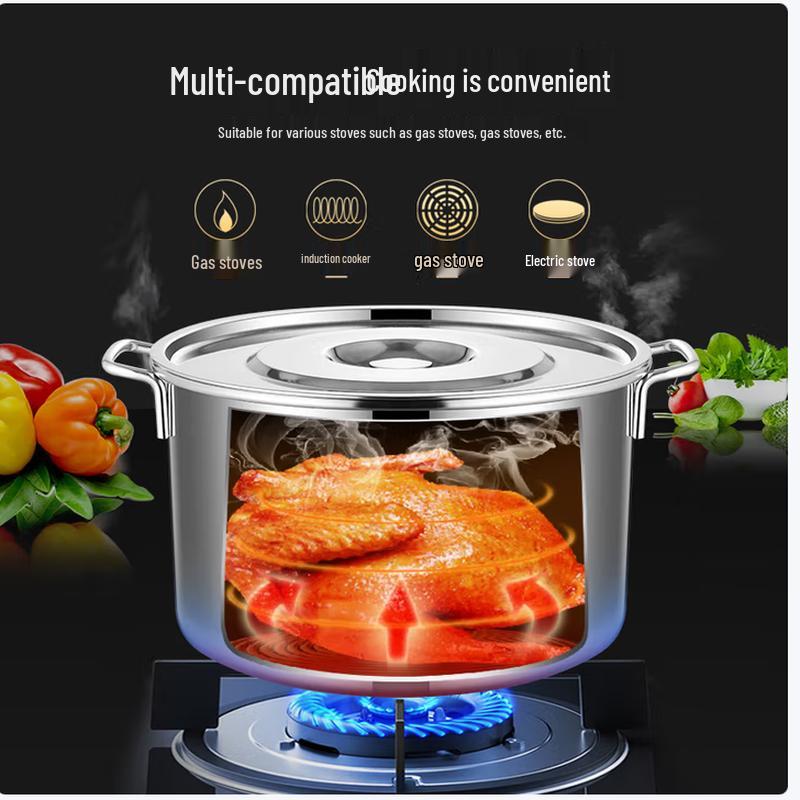 SIFAR Gewerblicher Edelstahltopf mit Deckel