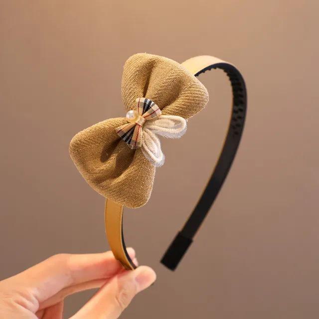2024 Korean Green Headband & Hairpin for Girls - Trendy Douyin Style High-Value Headdress for Kids