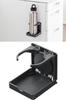 Sanwa Direct Magnetic Folding Drink Holder, 1kg Weight Capacity, Desk Cup Holder, 200-STN078BK
