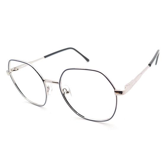 RSINC Full Rim frame/eyeglass/Spectacle,Leather stich Optical, For Men And Women Blue Sliver 21093(IB-14) N2