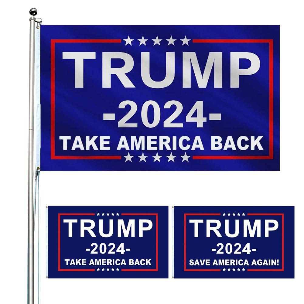 

90x150cm Trump 2024 Banner Keep America Great Outdoor Trump Flag Fade Resistant Trump Pattern Flag for Indoor Outdoor