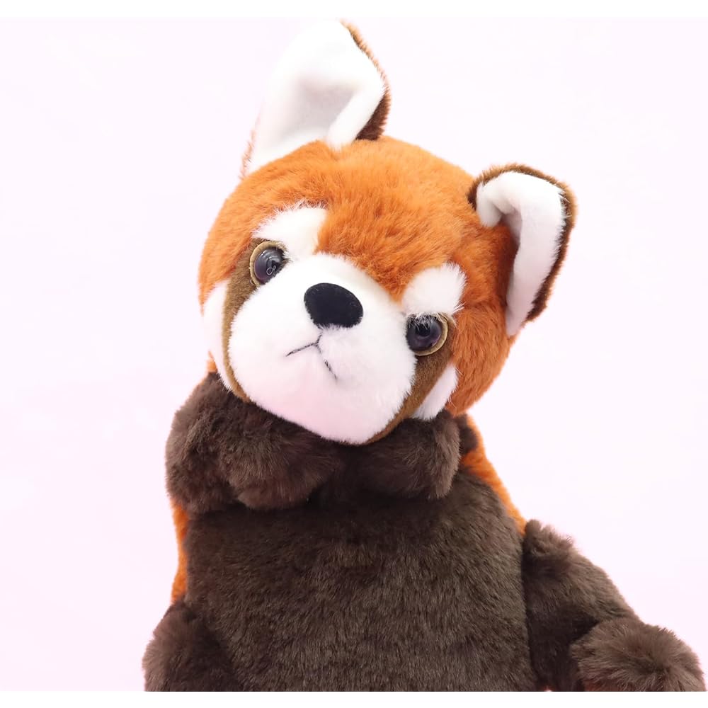 Takeoff Hand Puppet Red Panda Plush Toy Soft and Cuddly Children's Plaything