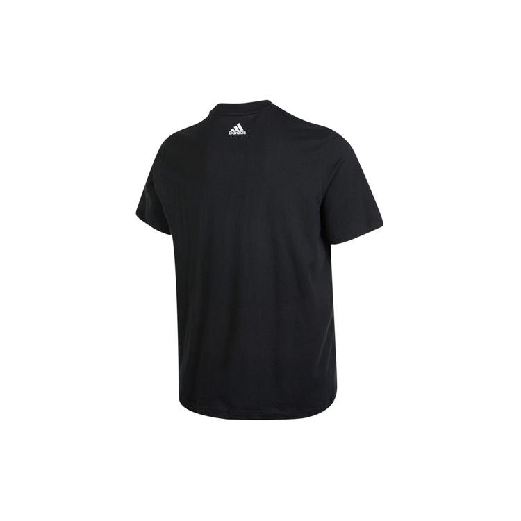 Adidas T Shirts Men's Black Crew Neck Moderate Straight Fit HE9912