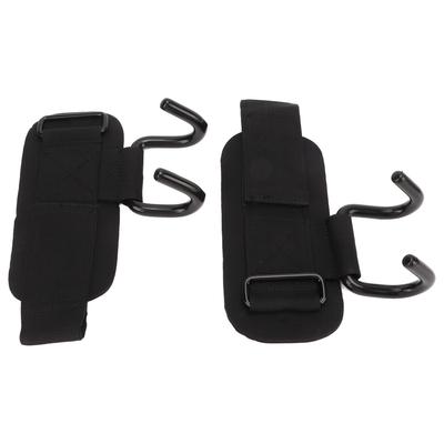 2pcs Wrist Rod Hook Straps Nylon Steel Adjustable Wrist Support Grip Belt for Weightlifting