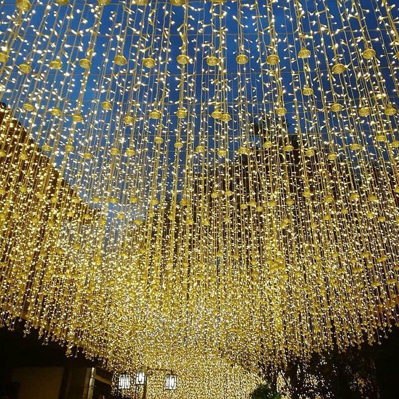 Waterproof LED Icicle Curtain Fairy Lights - Outdoor Decorative Flashing String for Christmas & Waterfall Effects