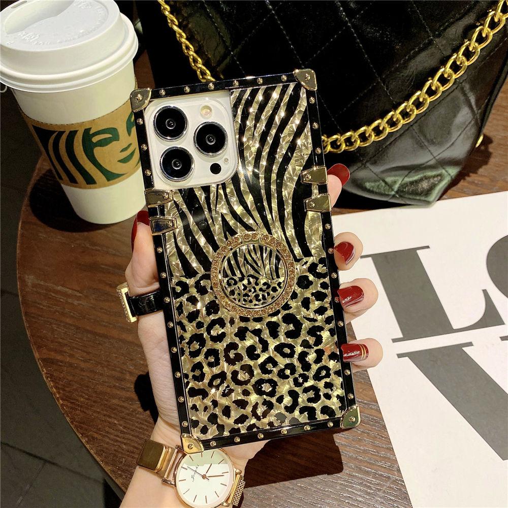 

Feather Leopard Ring Stand Case For Samsung Galaxy S25 S24 Ultra S23 Plus S22 S21 S20 A16 A56 A54 A25 Shockproof Cover Funda For Galaxy A25
