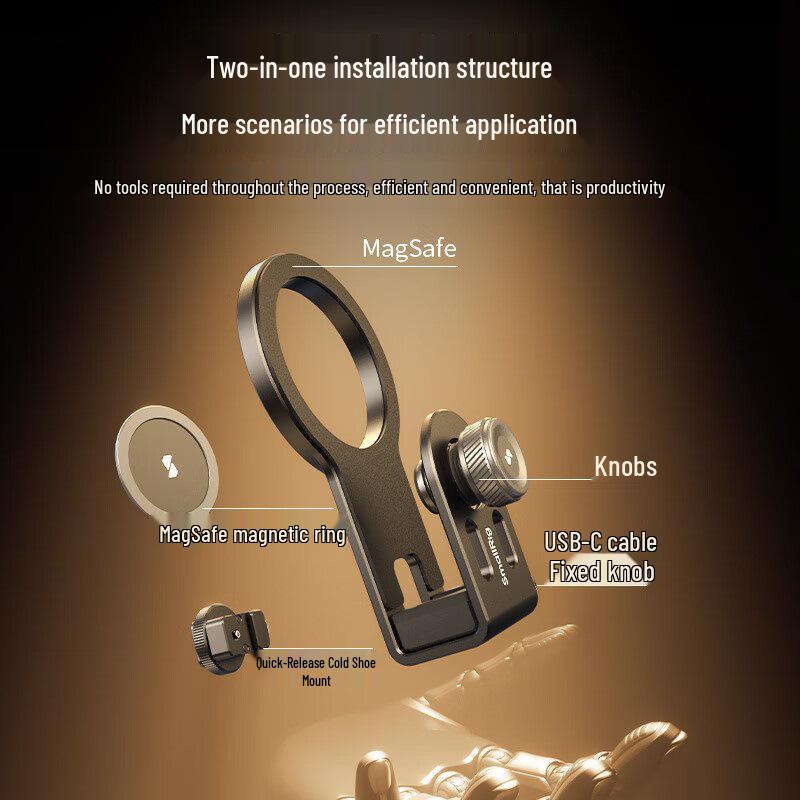 SmallRig MagSafe/Cold Shoe Phone SSD Clamp for Outdoor Live Streaming 4779