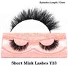 FOXESJI Real Mink Fluffy Short Eye Lashes Extension Wispy Soft Natural Short False Eyelashes Daily Wear Full Strip Lashes Makeup