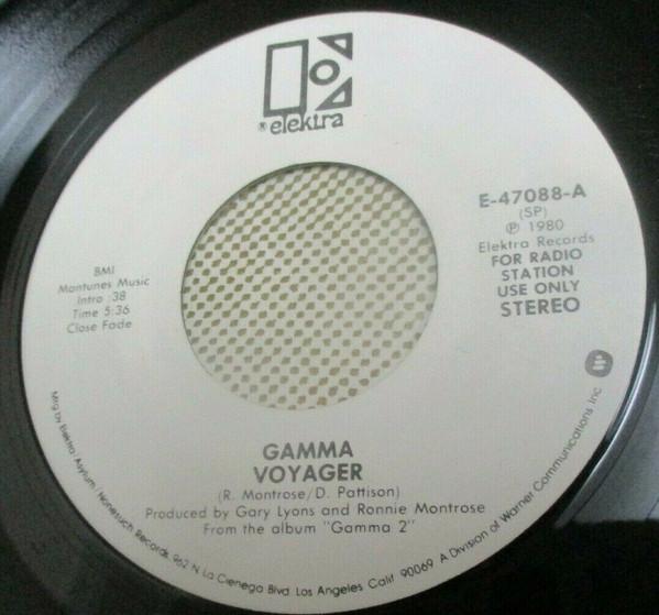 

7inch Record GAMMA - Voyager E47088PROMO Elektra 1980 US Rock Used