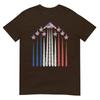Patriotic Fighter Jets Usa Flag Red White Blue 4th Of July Tshirt