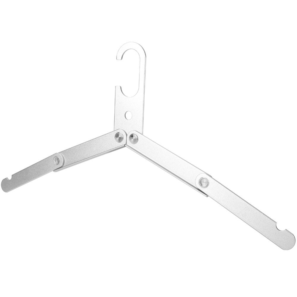 3 Pcs Durable Aluminum Alloy Folding Hanger Non Slip Windproof Hook Multifunction Hanger Compact Heavy Duty Clothes Rack Camping
