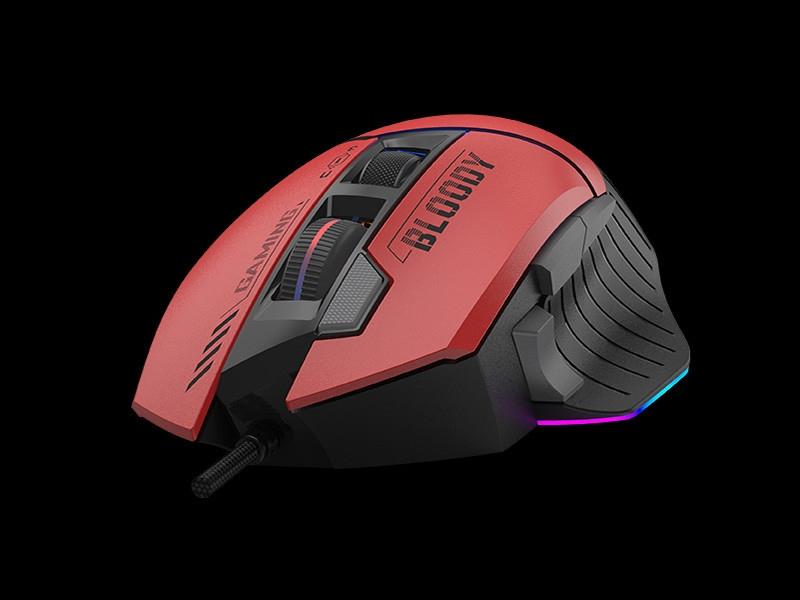 A4Tech Bloody W95 Max Usb Sports Red Optical Right-Handed Mouse 1 Pc