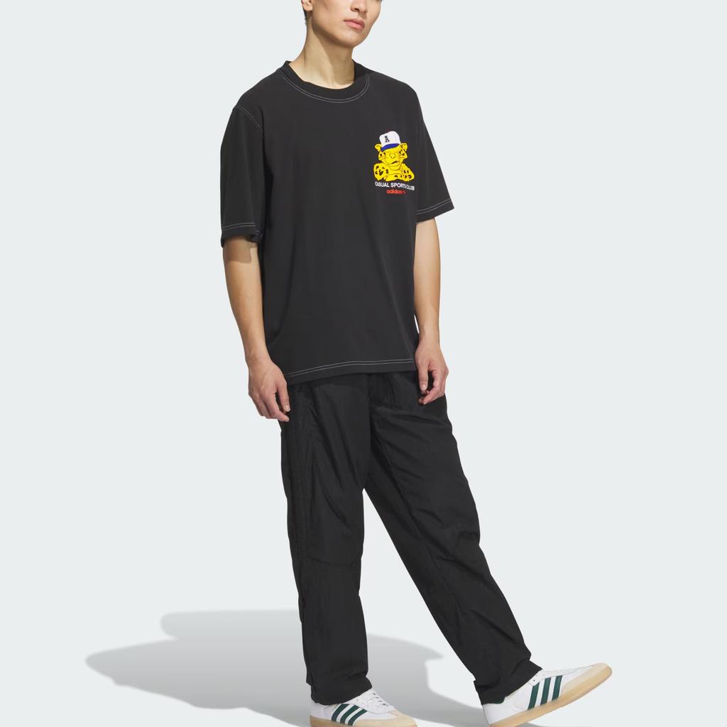 Adidas Originals Wabash Logo Knit Crew Neck Sports Drop Shoulder Short Sleeve T-Shirt Men T-Shirts KD1849