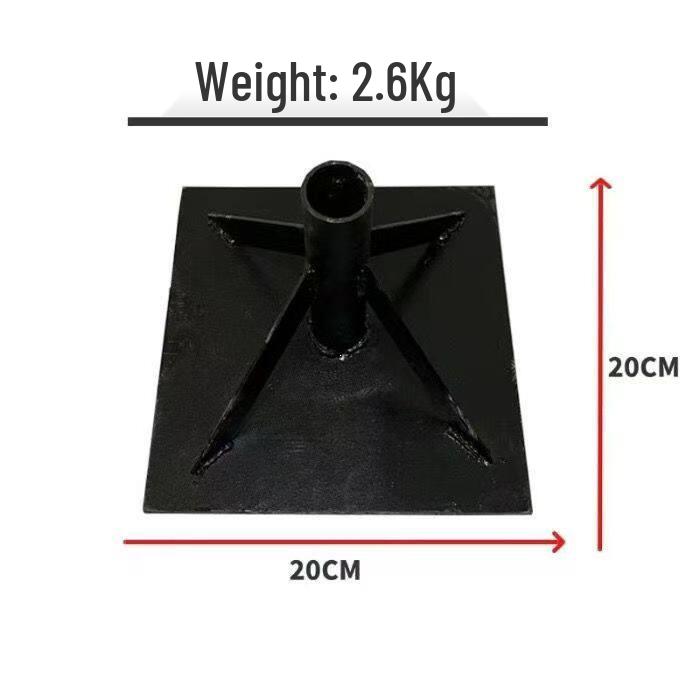 Heavy-Duty Manual Rammed Earth Compaction Plate for Foundation Leveling