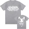 White Logo Mask Graphic Tees SLAUGHTER TO PREVAIL Rock Band Tshirts Hip Hop Unisex Streetwear Cotton Short Sleeve Male T Shirt