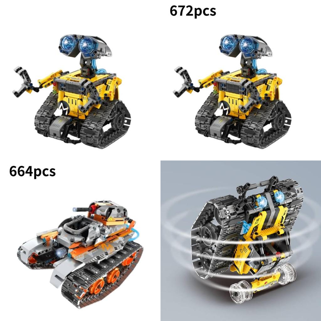Remote Control Wall-e Robot Building Blocks Compatible With For Boys**