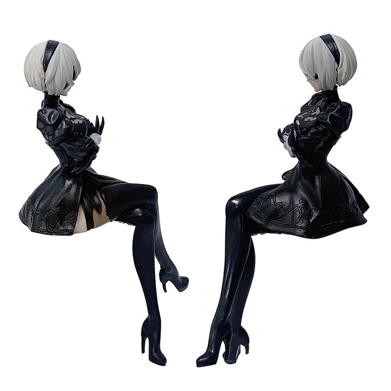 13cm Anime NieR: Automata Yorha 2B Figure Noodle Stopper Action Figure Toy Pvc Model Doll Gifts
