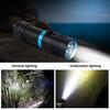 50m Outdoor Underwater Portable LED Torch Aluminium Alloy Waterproof Flahlight Lamp