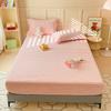 1pc Plaid Style Bedsheet Velvet Bed Cover Home Fitted Sheet Elastic Mattress Protector Winter Bed Linen sabanas (No Pillowcase)