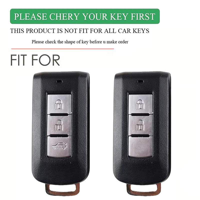 Silicone Car Key Case Cover Shell For Mitsubishi Xpander Outlander Asx Pajero Eclipse Cross Montero