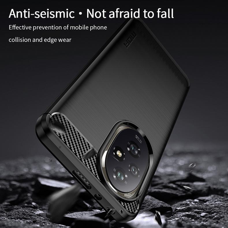 MOFI JK TPU Series-1 For Honor 200 Pro 5G TPU Case Carbon Fiber Texture Brushed Phone Cover