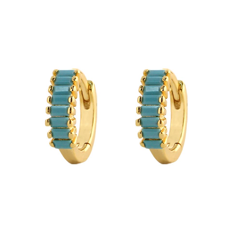 Elegant S925 Silver Turquoise Butterfly Studs & Four-Leaf Clover Earrings for Women