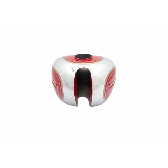 ARIEL 350CC RED PAINTED & CHROME FUEL PETROL GAS TANK STEEL |Fit For
