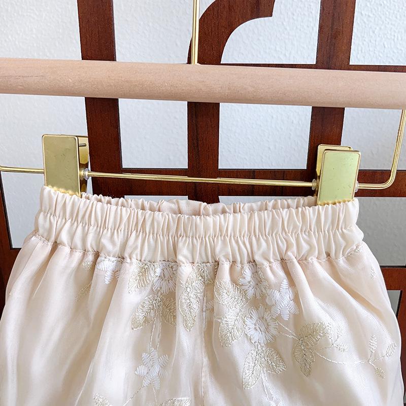 Summer Baby Girl Cheongsam Vest Set – Stylish Two-Piece Outfit