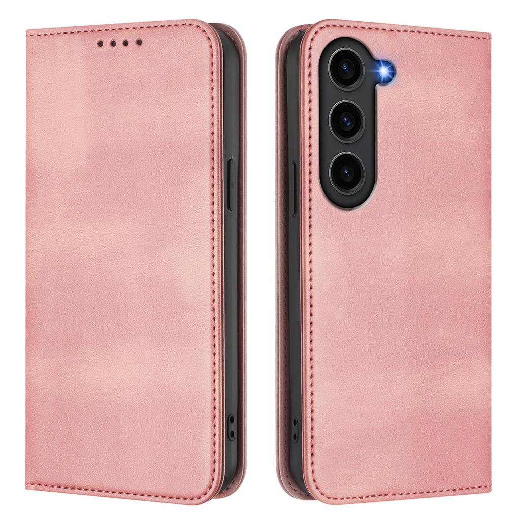 For Samsung Galaxy S23 Wallet Cases Retro Texture RFID Blocking Leather Phone Cover