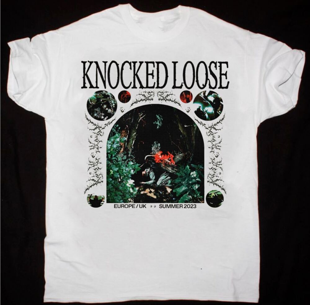 

Vtg Knocked Loose Band 2023 Gift For Fan Cotton White Unisex Tee Shirt BL115 M
