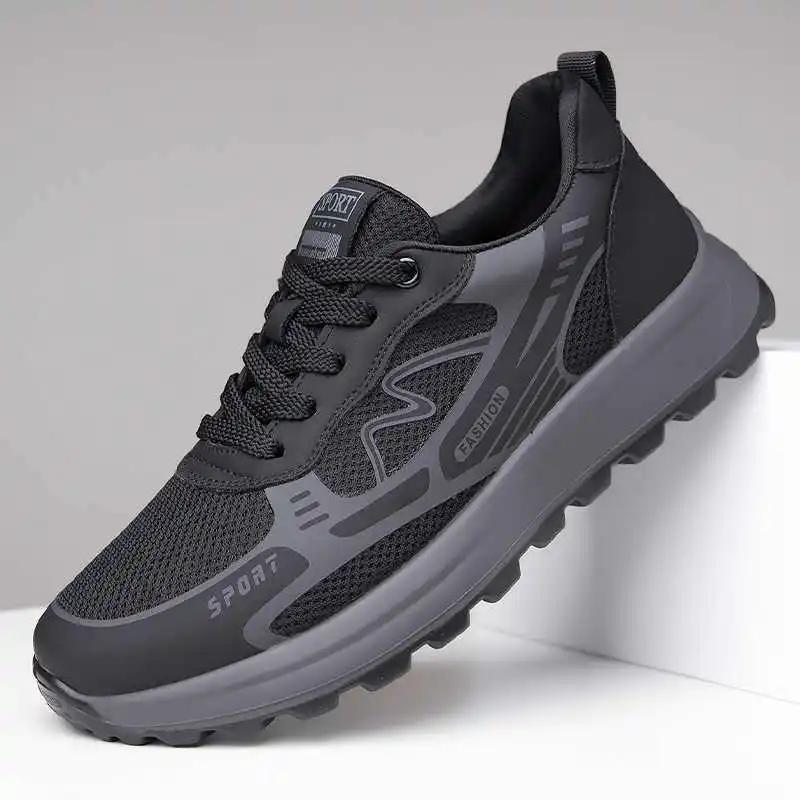 Fashion Laced Thick Heeled Wide Shoes Casual Man Trainers Fashionable Teenage Sneakers Sport Trend Shors Tenise Sports-et-leisure