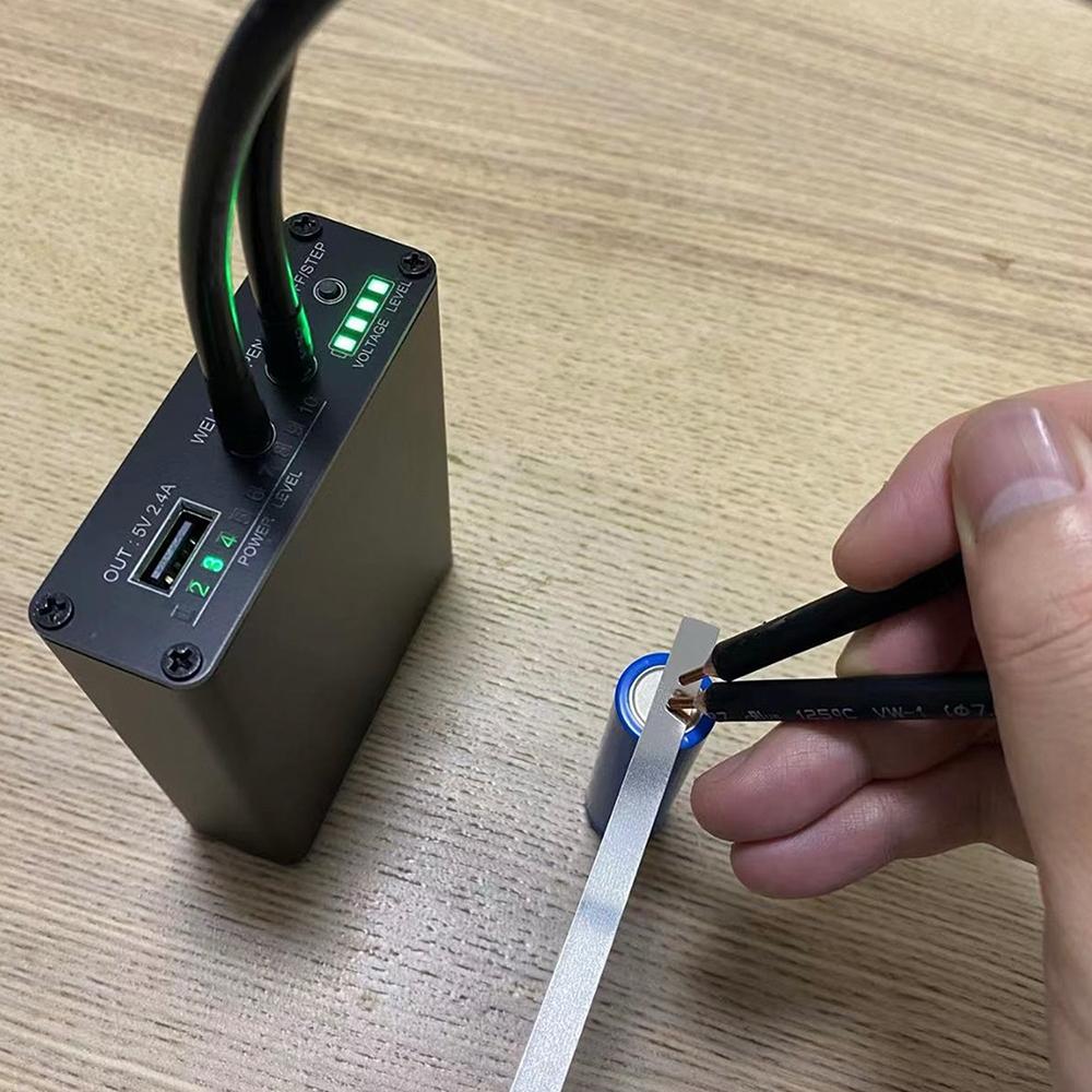 4500mAh Dual-Pulse Spot Welder DC 5V 2A 10 Gears Adjustable Portable Handheld Spot Welding Machine Repair Tool for 18650/21700