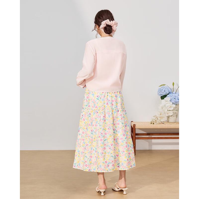 IEF 2026 Summer French Sweet Two-Piece Long Dress Set