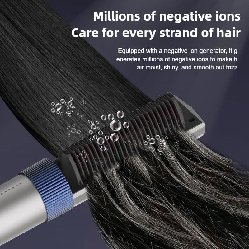 Trådlös Hårplattång Varm Kam Anti-skållning Professionell Elektrisk Borste Slät Hårstil Järn Negativ Jon Hårvårdskam Ny