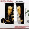 2pcs   2D FLAT PRINTING Curtains (Without Rod) Celebrating 45 Years Popular Creative Curtains Yarn Curtains Room Decor Suitable
