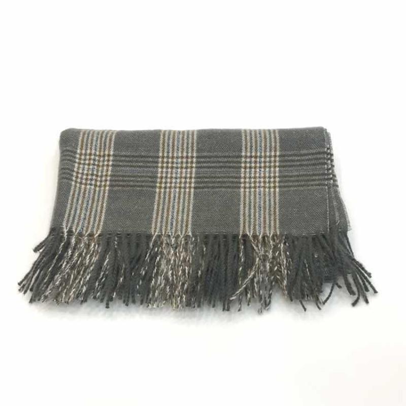 Autumn and winter new imitation cashmere shawl versatile thickened warm Korean version fringed plaid scarf women