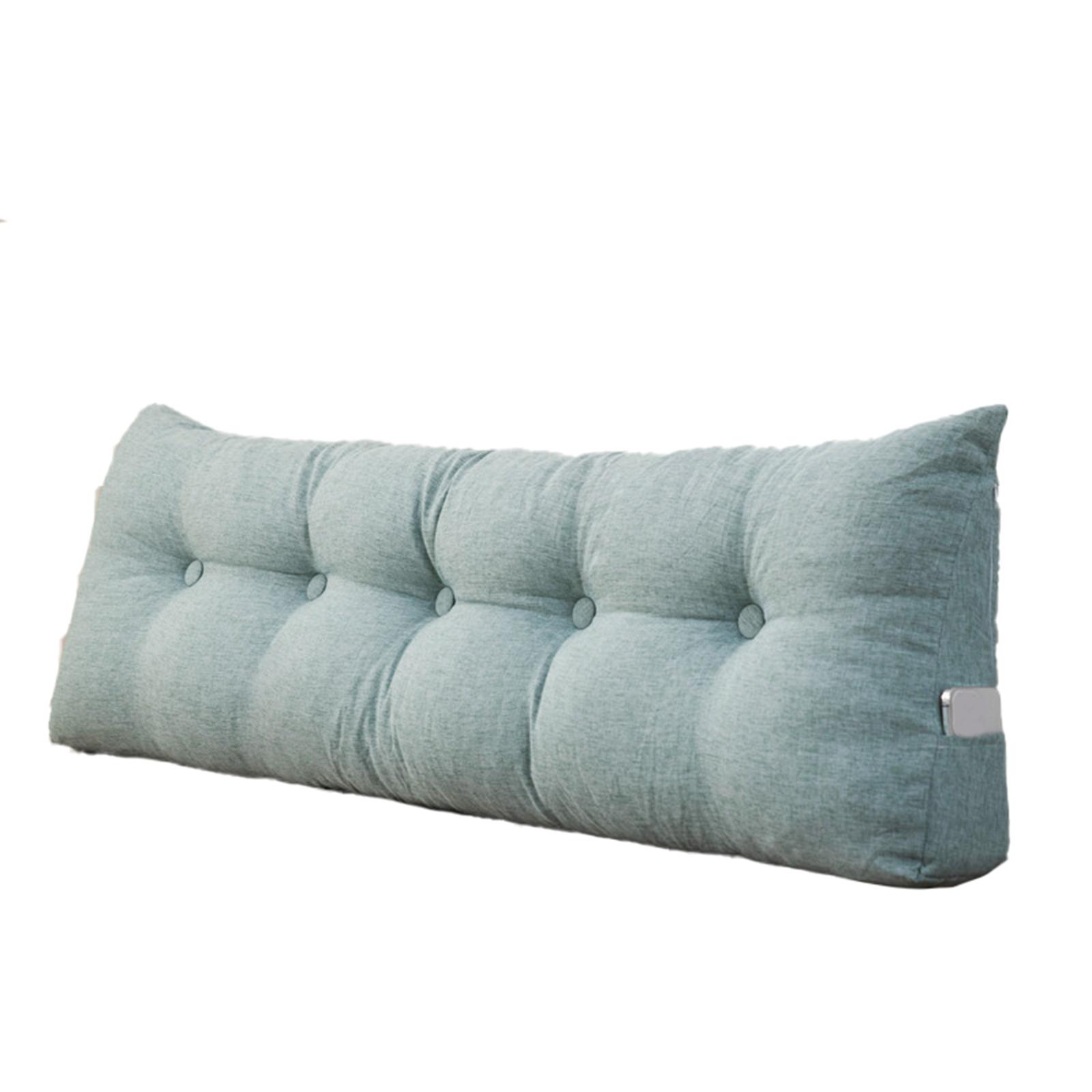 

Подушка изголовья Серо-голубая Подушка для чтения с длинной спинкой, Подходящая для сидения на кровати, Подушка для позиционирования и поддержки спины One Size