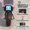 Electric Scooter for Kids, Foldable E Scooter for Age Age 6+ with LED Display, RGB lights, Up to 16km/h, Pink